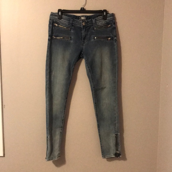 Express REROCK low rise Ankle zip Jean legging - Picture 2 of 5